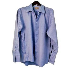 Chiarelli Men's 17-32/33‎ Single Needle Tailoring Cotton Button Up Shirt Travel